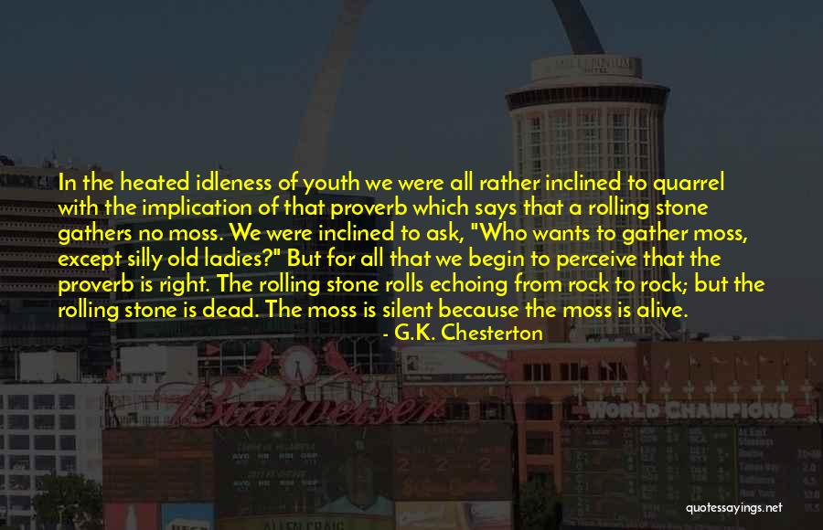 Stone Rock Quotes By G.K. Chesterton