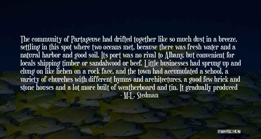 Stone Rock Quotes By M.L. Stedman Stone Rock Quotes By M.L. Stedman