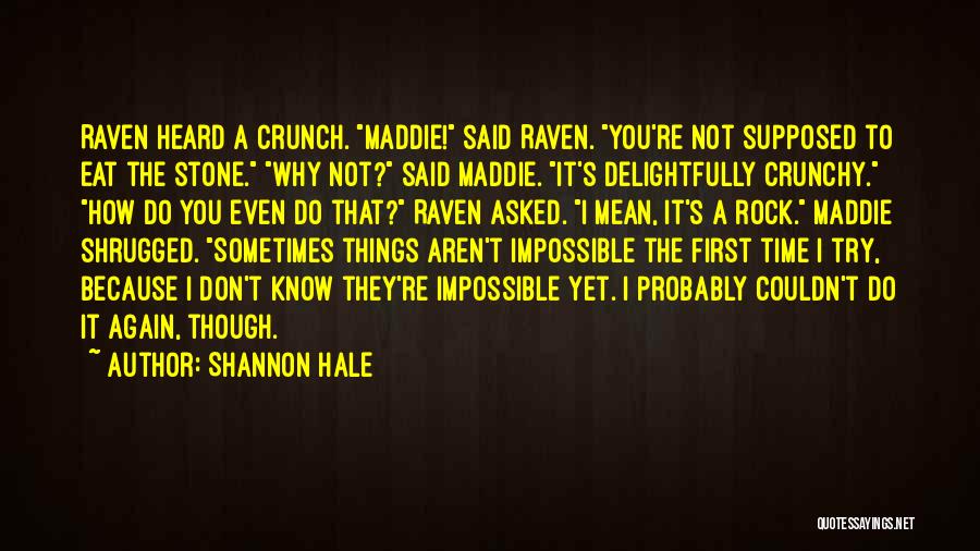 Stone Rock Quotes By Shannon Hale