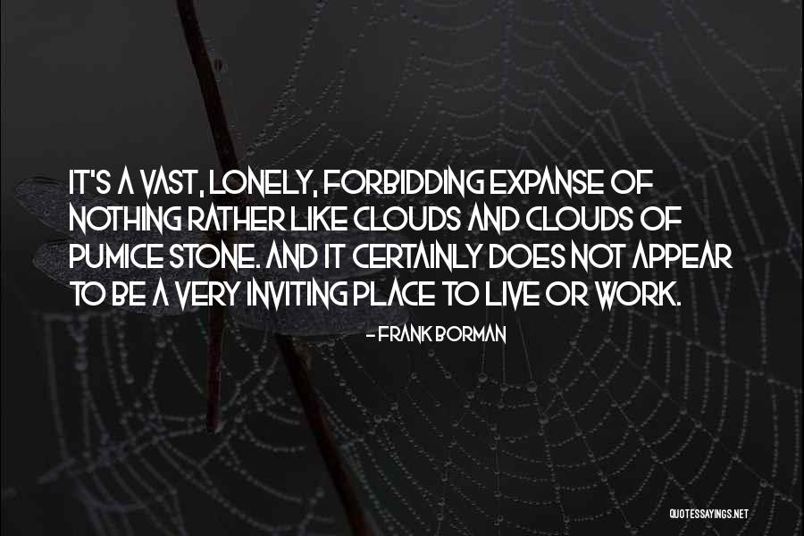 Stone Work Quotes By Frank Borman