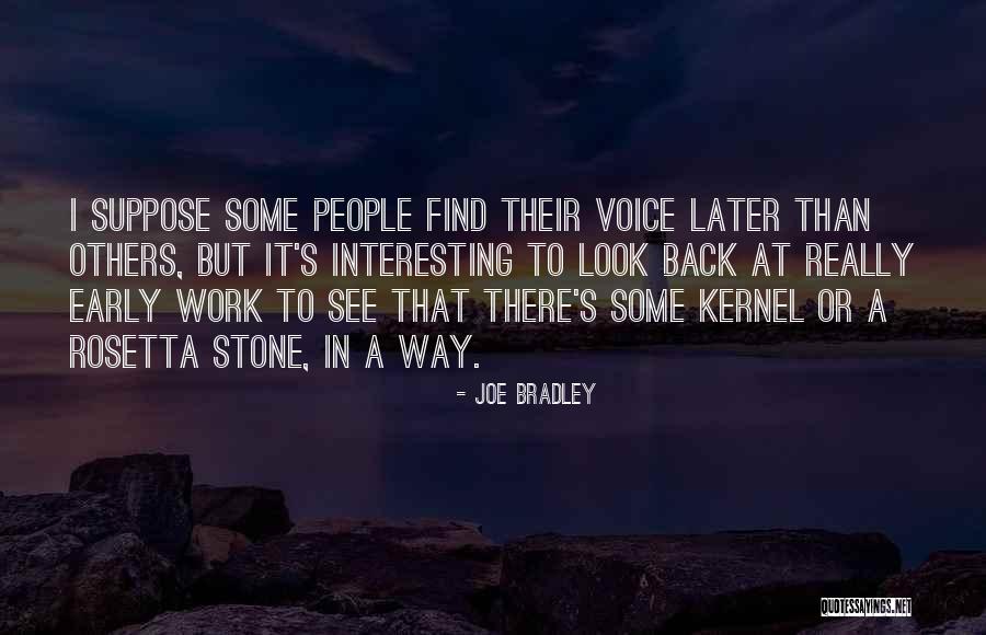 Stone Work Quotes By Joe Bradley