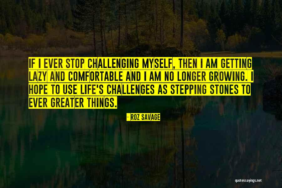 Stones And Life Quotes By Roz Savage