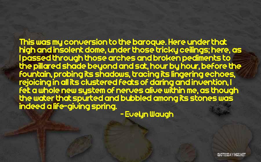 Stones In Water Quotes By Evelyn Waugh