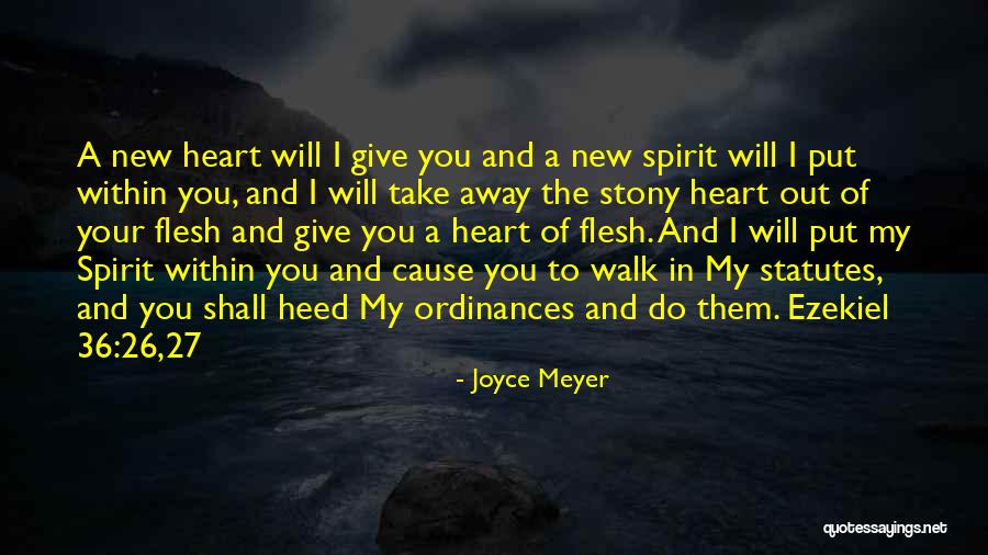 Stony Heart Quotes By Joyce Meyer