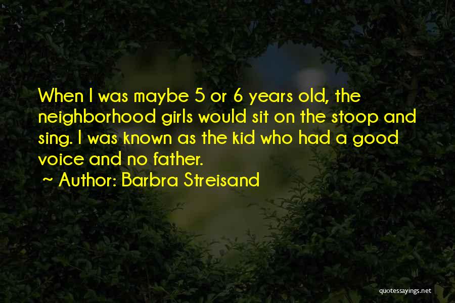 Stoop Kid Quotes By Barbra Streisand