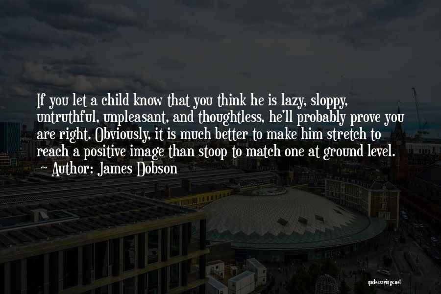 Stoop To Your Level Quotes By James Dobson