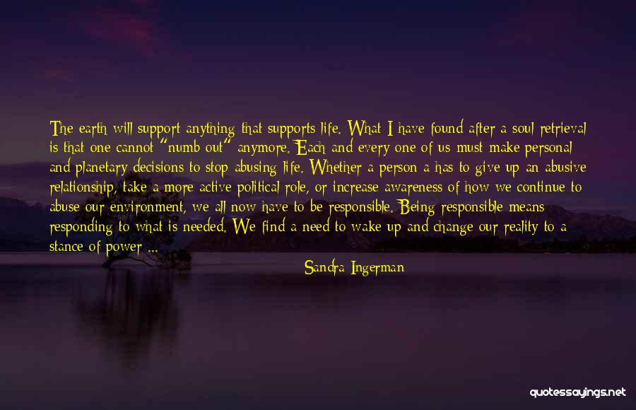 Stop Abusing Quotes By Sandra Ingerman Stop Abusing Quotes By Sandra Ingerman