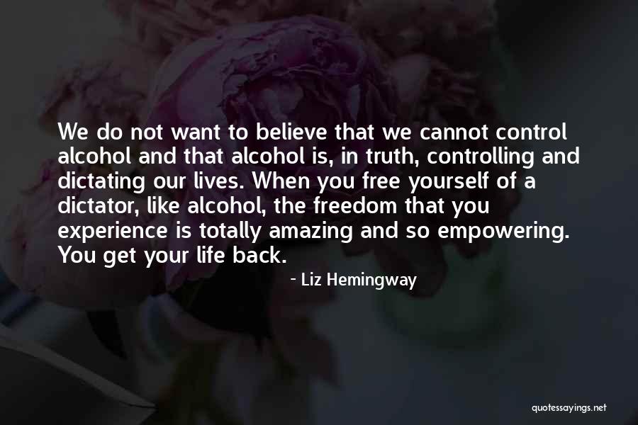 Stop Alcoholism Quotes By Liz Hemingway