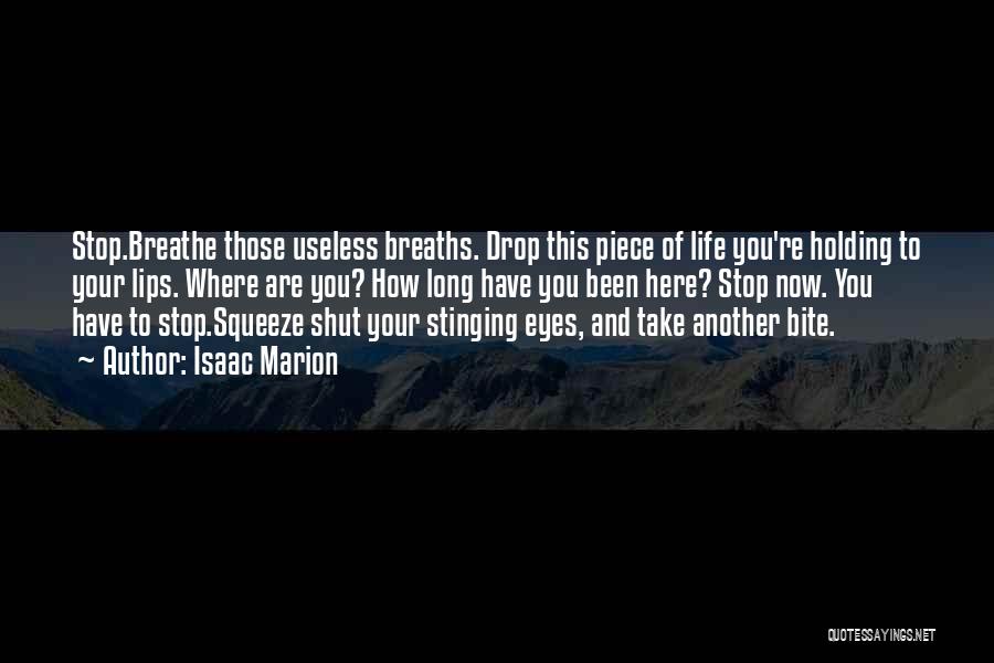 Stop And Breathe Quotes By Isaac Marion