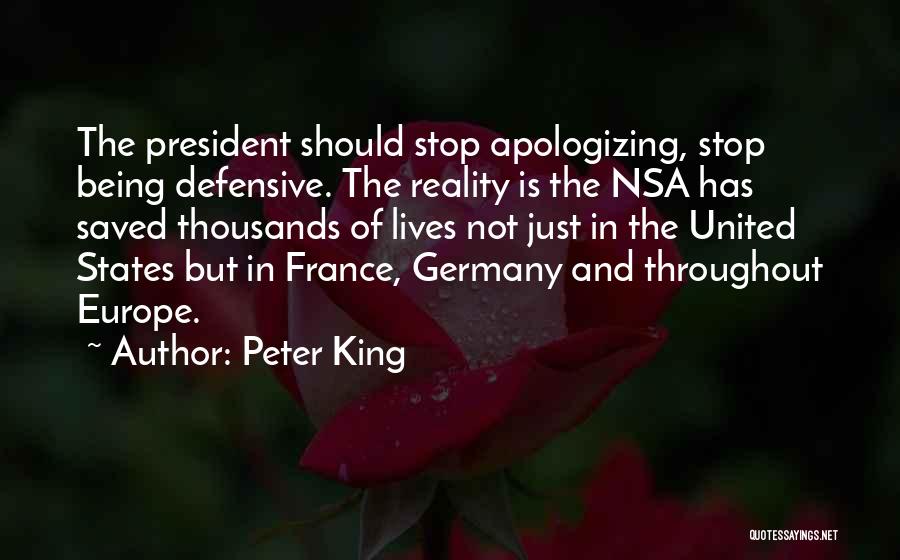 Stop Apologizing For Who You Are Quotes By Peter King