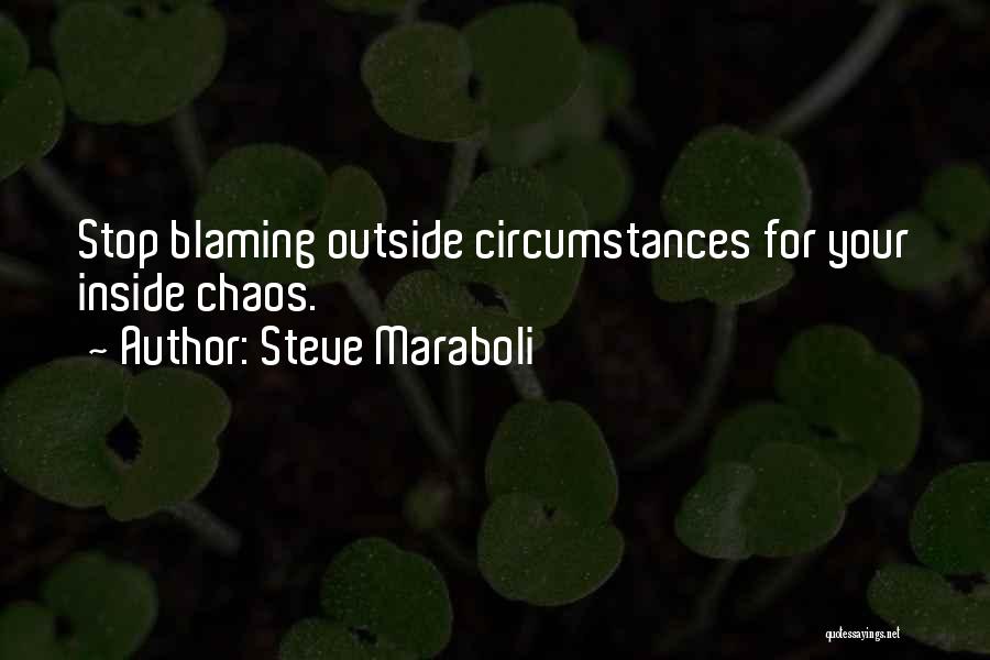 Stop Blaming Others Quotes By Steve Maraboli