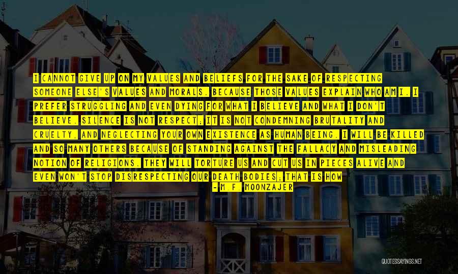 Stop Brutality Quotes By M.F. Moonzajer Stop Brutality Quotes By M.F. Moonzajer
