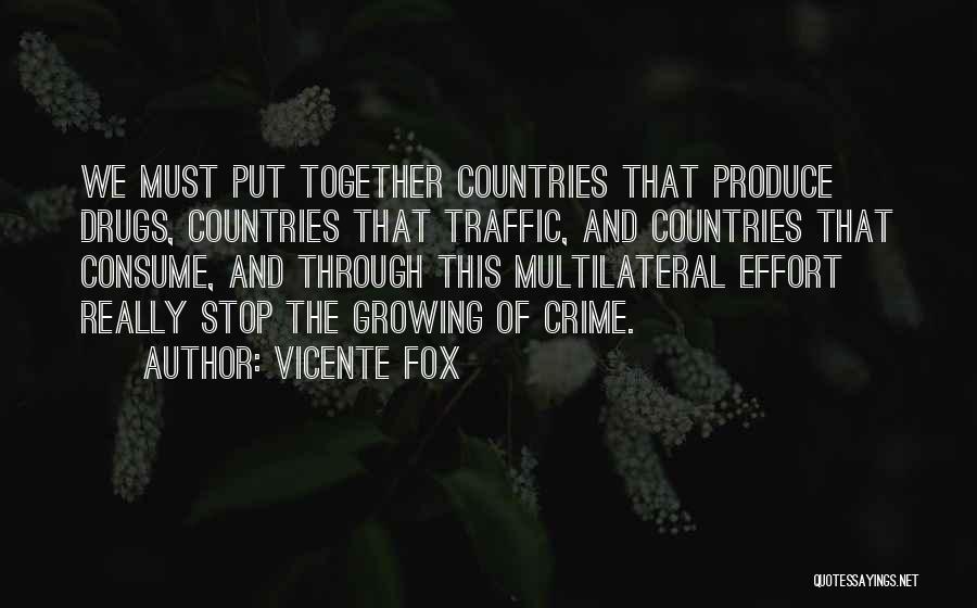 Stop Crime Quotes By Vicente Fox