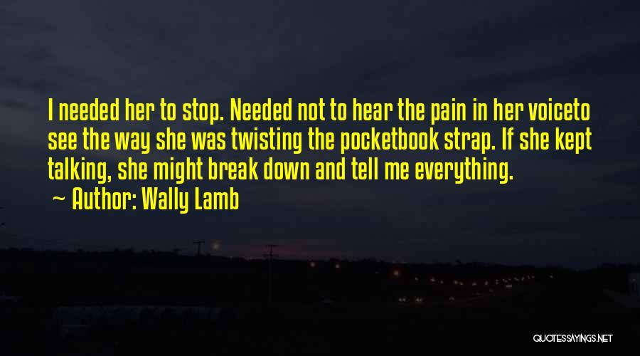 Stop Depression Quotes By Wally Lamb
