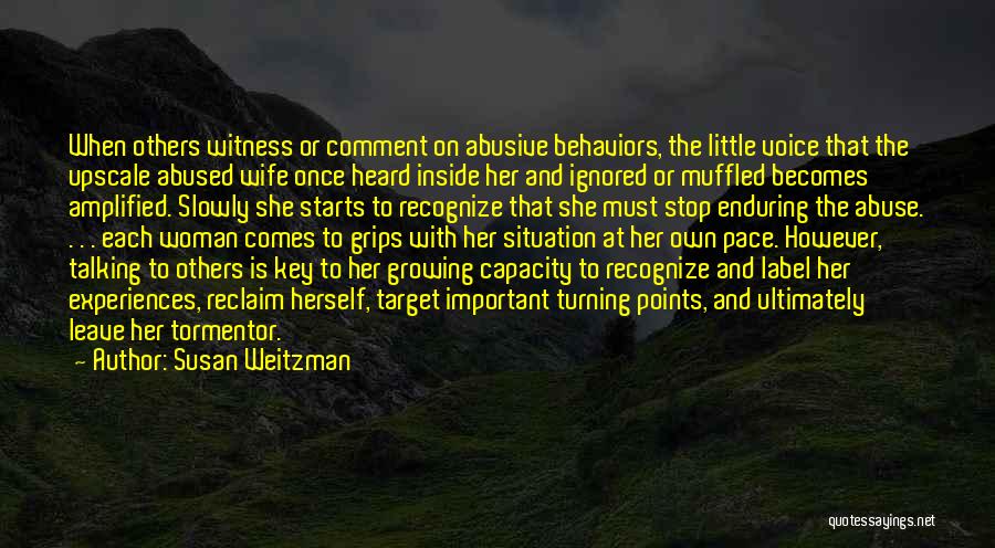Stop Domestic Abuse Quotes By Susan Weitzman