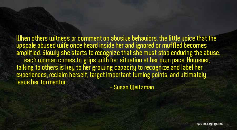 Stop Domestic Abuse Quotes By Susan Weitzman