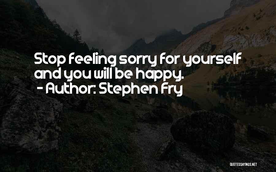 Stop Feeling Sorry Quotes By Stephen Fry