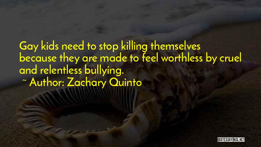 Stop Gay Bullying Quotes By Zachary Quinto