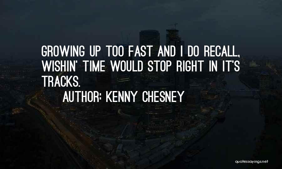 Stop Growing So Fast Quotes By Kenny Chesney