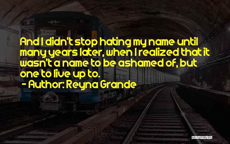Stop Hating Me Quotes By Reyna Grande