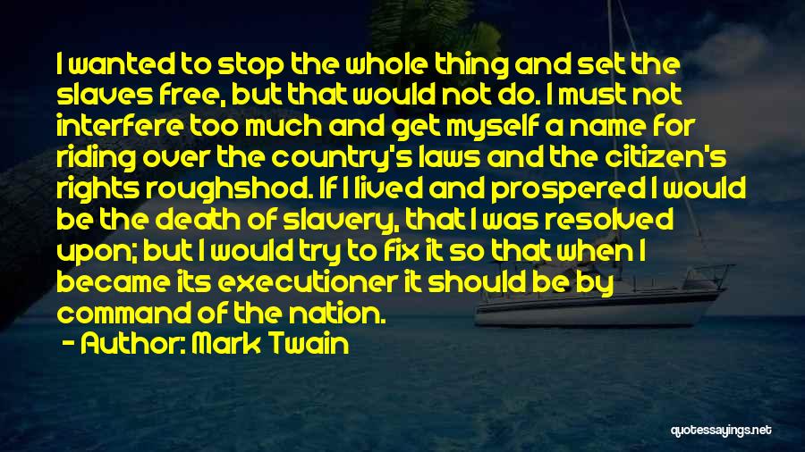 Stop Interfere Quotes By Mark Twain