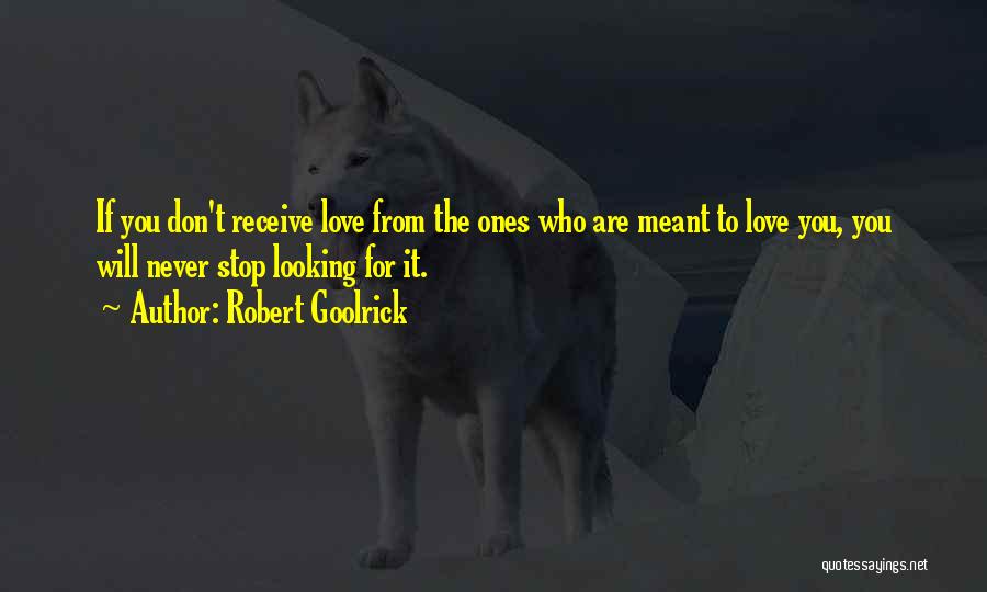 Stop Looking For Love Quotes By Robert Goolrick