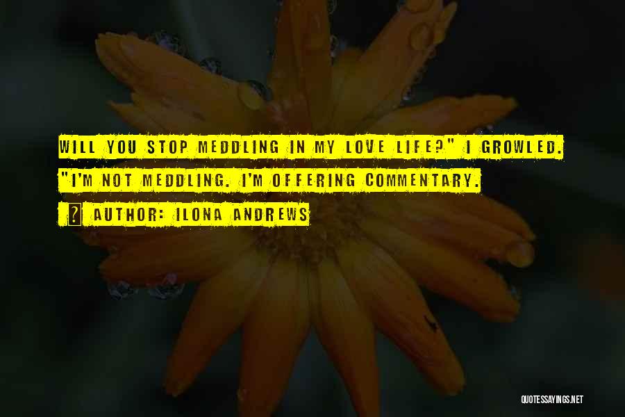 Stop Meddling In My Life Quotes By Ilona Andrews