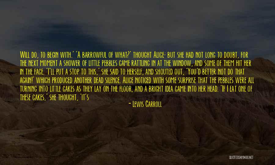 Stop Self Doubt Quotes By Lewis Carroll Stop Self Doubt Quotes By Lewis Carroll