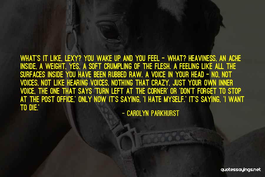 Stop Suicide Quotes By Carolyn Parkhurst Stop Suicide Quotes By Carolyn Parkhurst