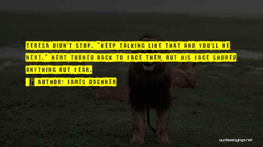 Stop Talking To You Quotes By James Dashner