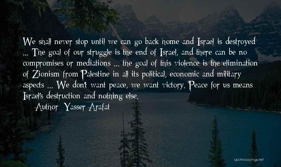 Stop The Violence Quotes By Yasser Arafat