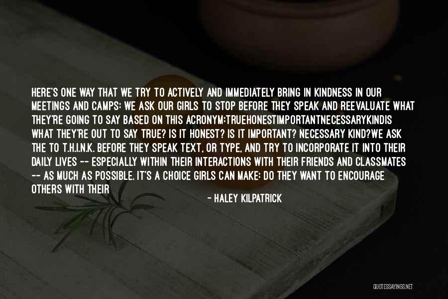 Stop Thinking About Her Quotes By Haley Kilpatrick