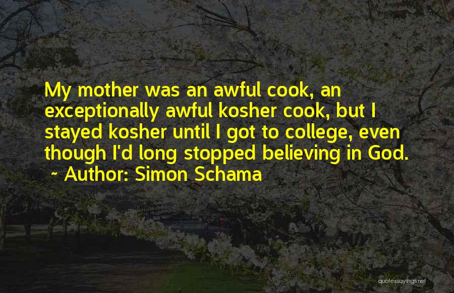 Stopped Believing Quotes By Simon Schama