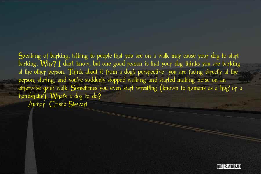 Stopped Talking Quotes By Grisha Stewart