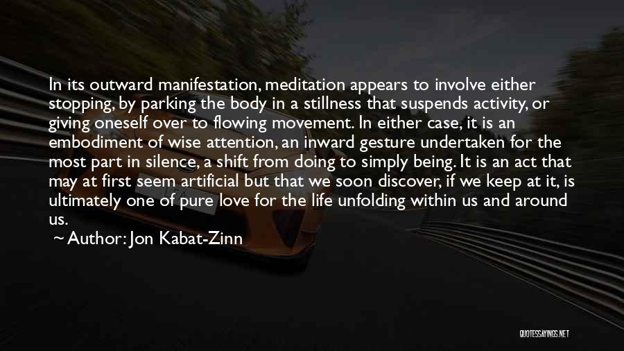 Stopping Love Quotes By Jon Kabat-Zinn