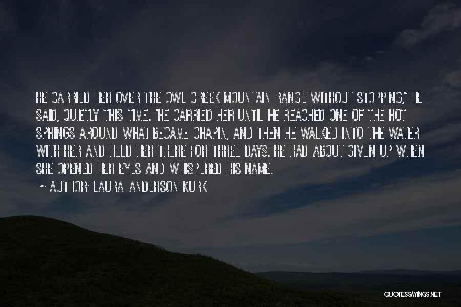 Stopping Love Quotes By Laura Anderson Kurk