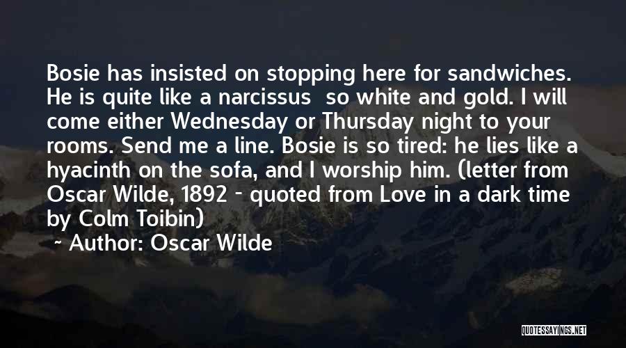 Stopping Love Quotes By Oscar Wilde