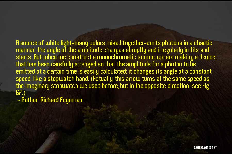 Stopwatch Quotes By Richard Feynman