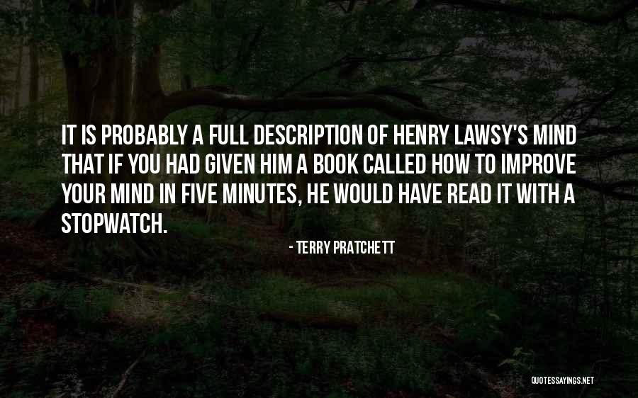 Stopwatch Quotes By Terry Pratchett