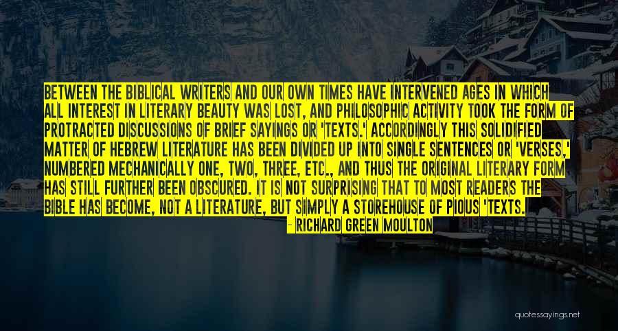Storehouse Quotes By Richard Green Moulton Storehouse Quotes By Richard Green Moulton