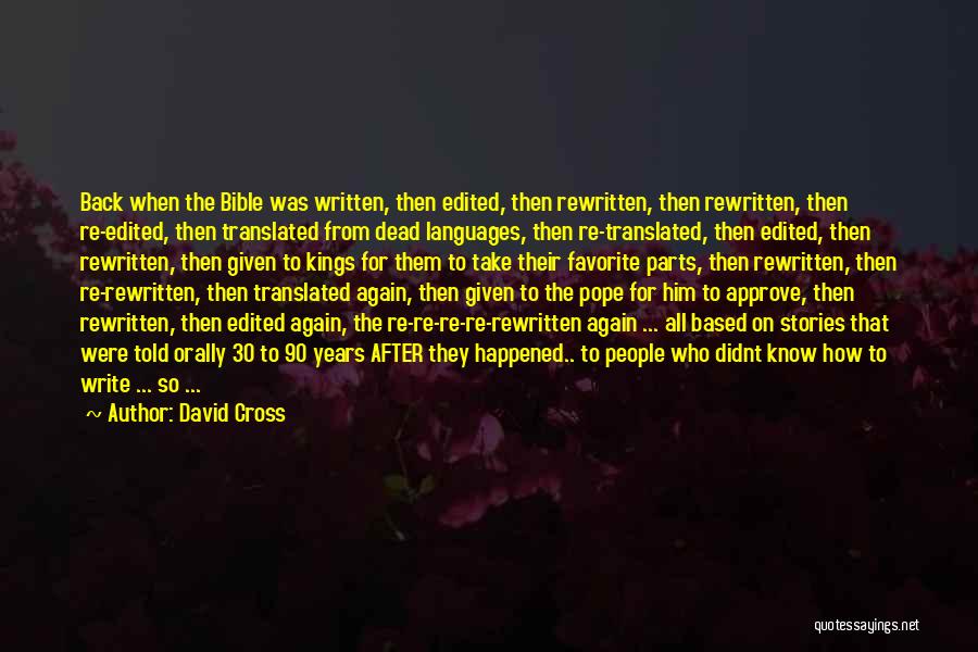 Stories Based On Quotes By David Cross