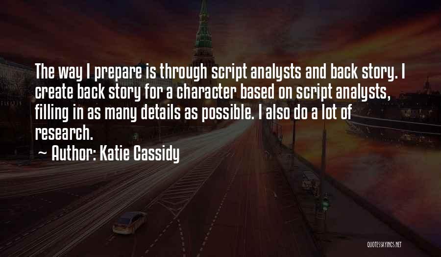 Stories Based On Quotes By Katie Cassidy