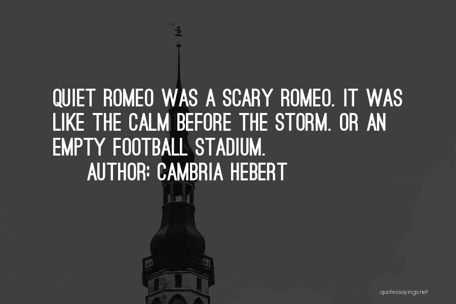 Storm Before Calm Quotes By Cambria Hebert