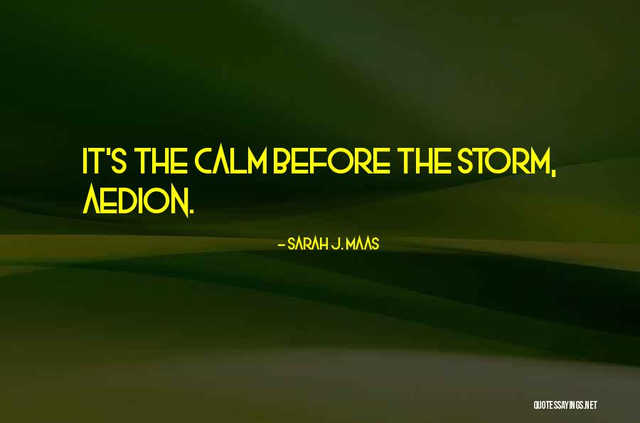 Storm Before Calm Quotes By Sarah J. Maas