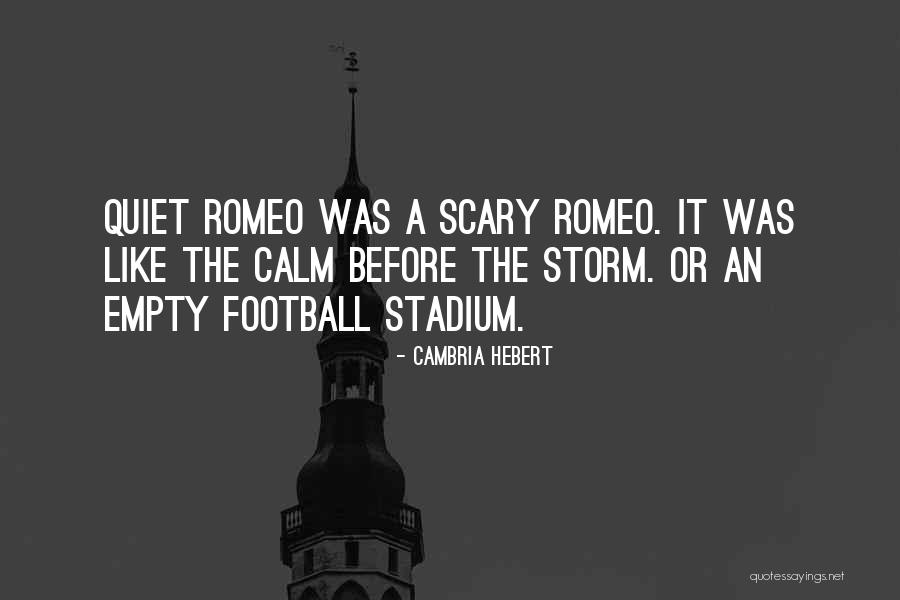 Storm Before The Calm Quotes By Cambria Hebert Storm Before The Calm Quotes By Cambria Hebert