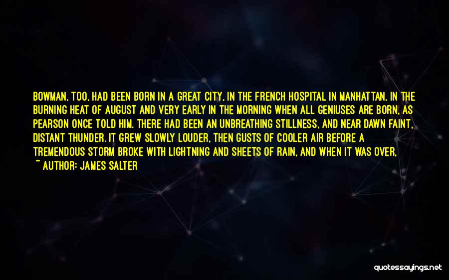 Storm Born Quotes By James Salter