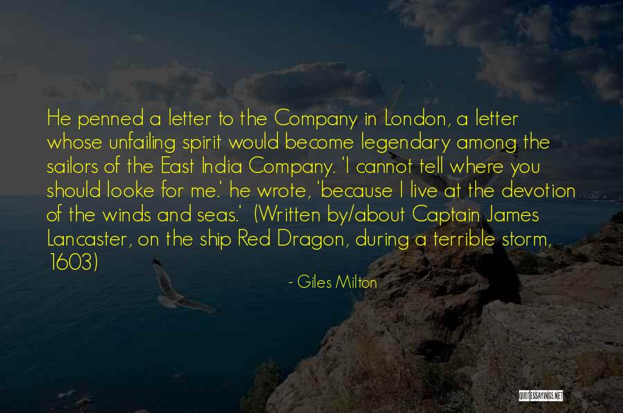 Storm Spirit Quotes By Giles Milton Storm Spirit Quotes By Giles Milton