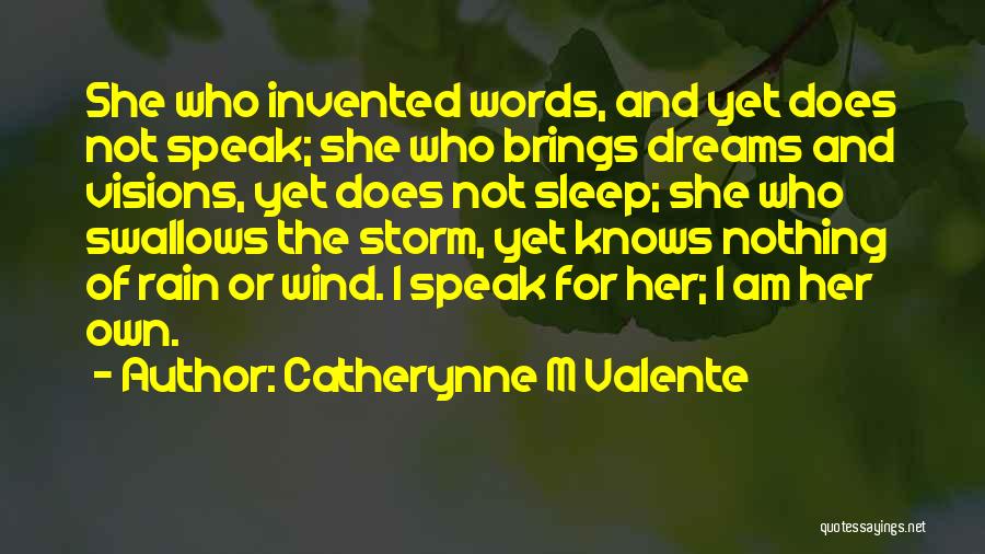 Storm Wind Quotes By Catherynne M Valente