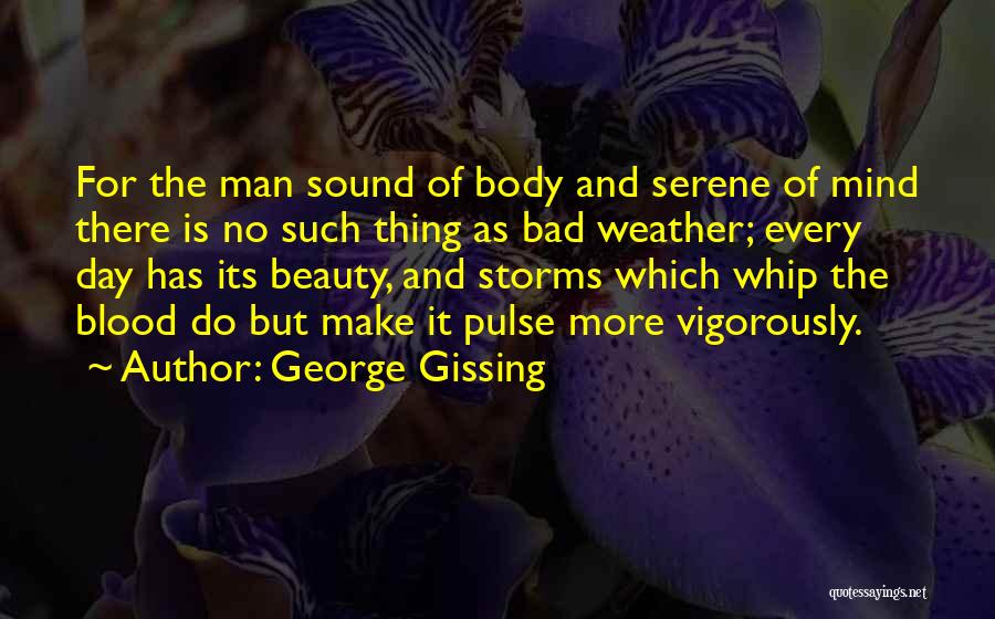 Storms And Beauty Quotes By George Gissing