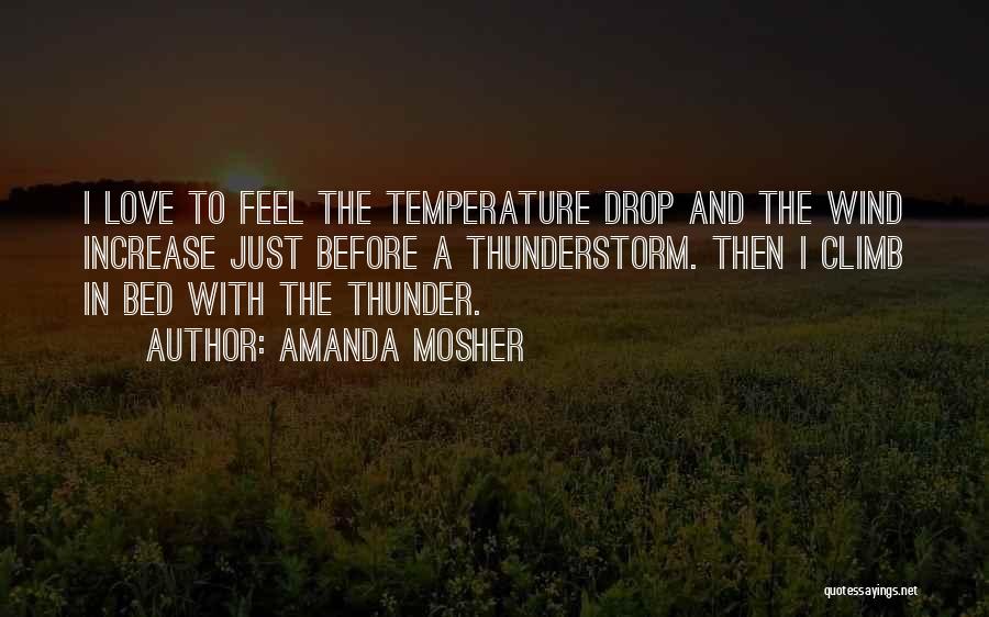 Storms And Love Quotes By Amanda Mosher